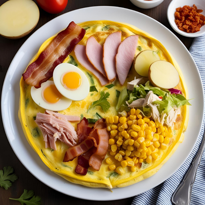 Omelete com catupiry